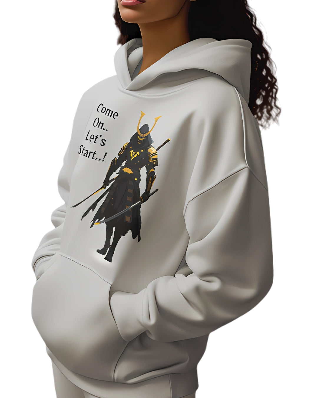 Custom Samurai Warrior Hoodie For Men