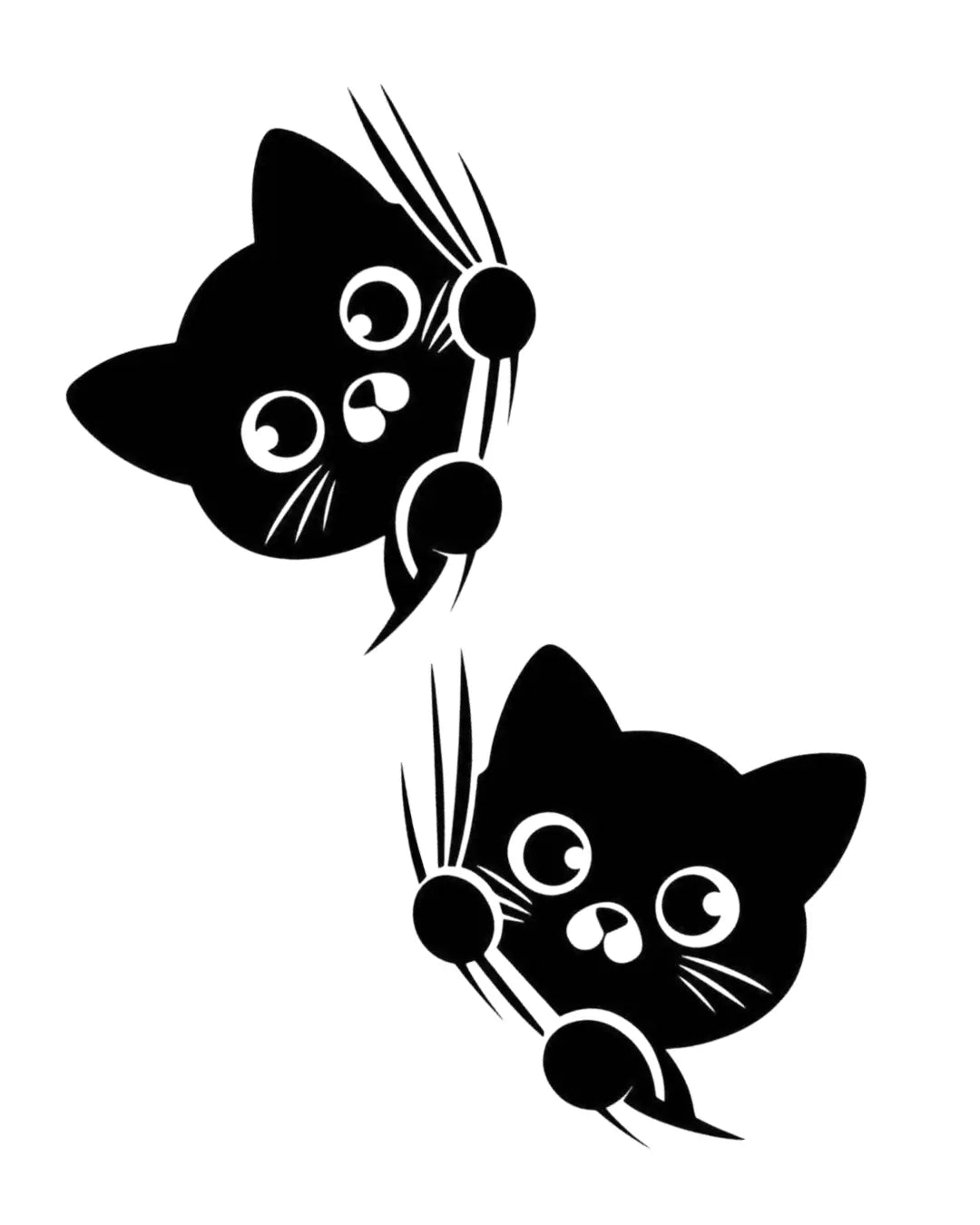 Cute Cat Scratch Streetwear T-Shirt