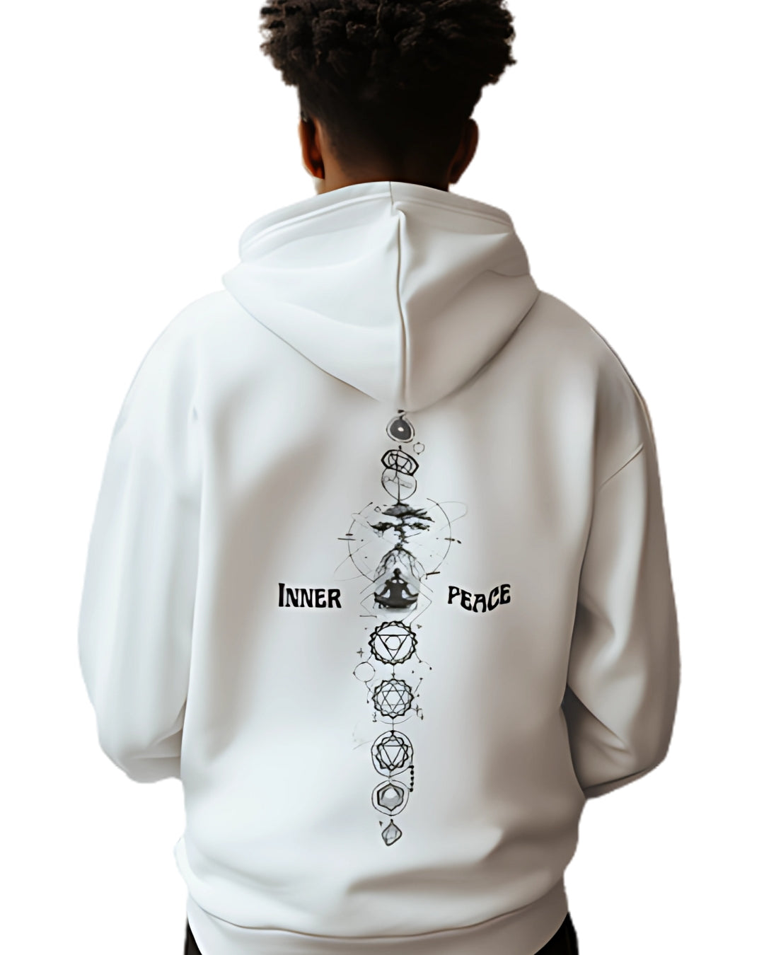 Custom Inner Peace Cotton Hoodie unisex