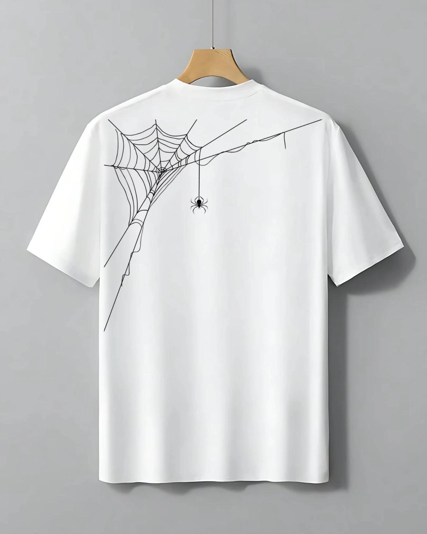 Red Spider Web Streetwear T-Shirt – 100% Cotton