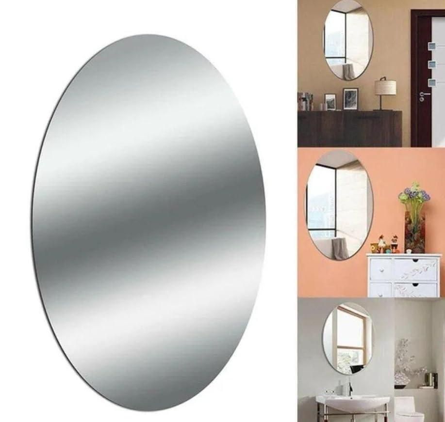 Elegant Combo of Oval & Square Shaped Mirrors (Pack of 2)