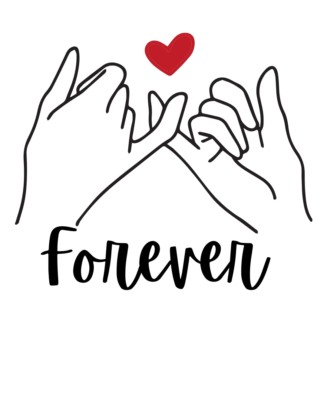 Matching White Love Hoodies for Couples & Friends