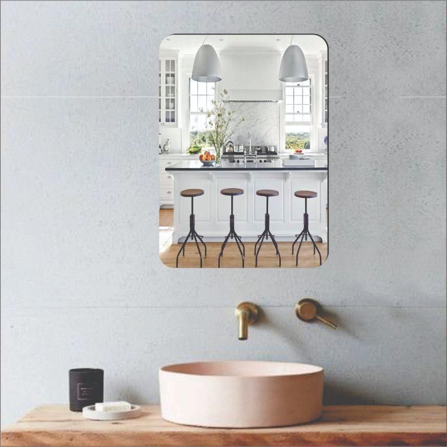 Elegant Combo of Oval & Square Shaped Mirrors (Pack of 2)