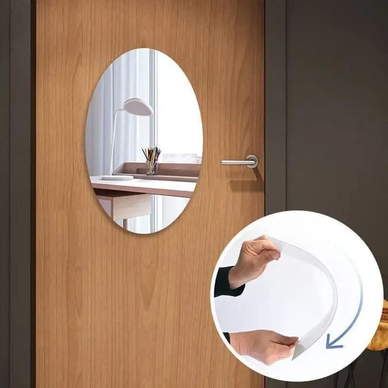 Elegant Combo of Oval & Square Shaped Mirrors (Pack of 2)
