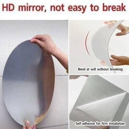Elegant Combo of Oval & Square Shaped Mirrors (Pack of 2)