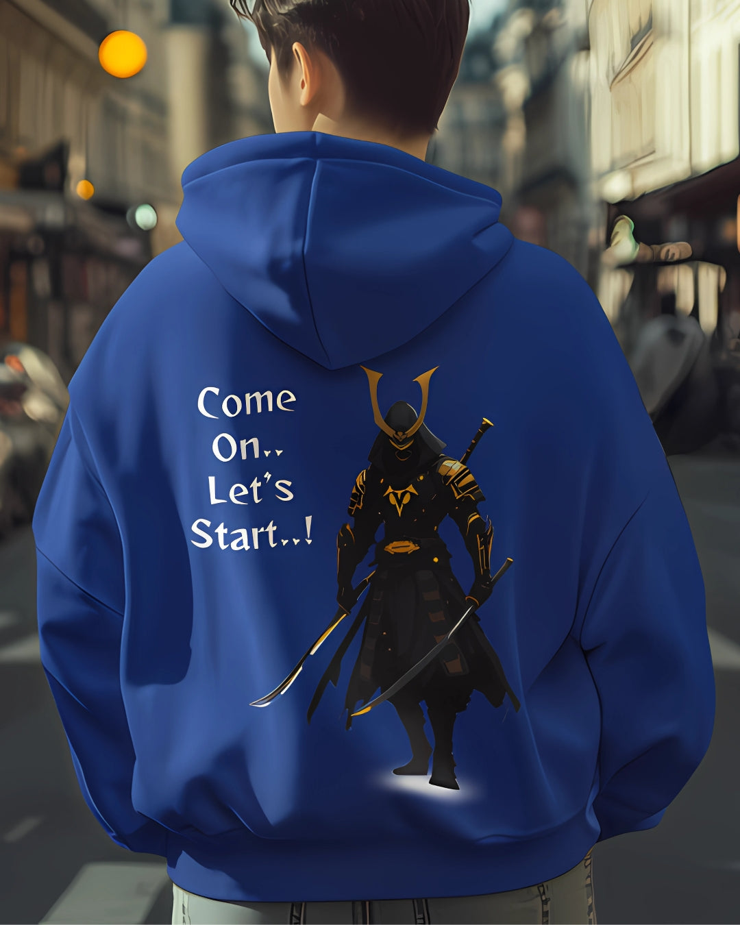 Custom Samurai Warrior Hoodie For Men