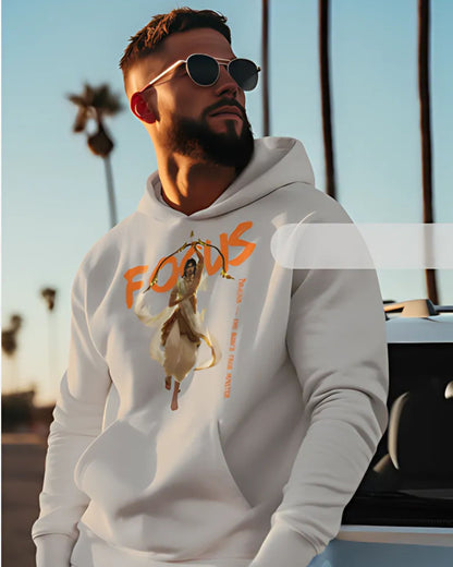 Arjuna Focus Printed Hoodie – Stylish Oversized Hoodie for Men