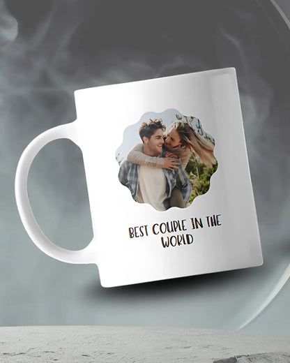 Best Couple in the World – Personalized Photo Mug