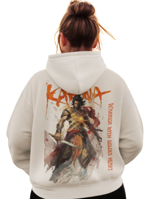 Karna Warrior Printed Hoodie – Stylish Oversized Hoodie for Men by Finditfirst