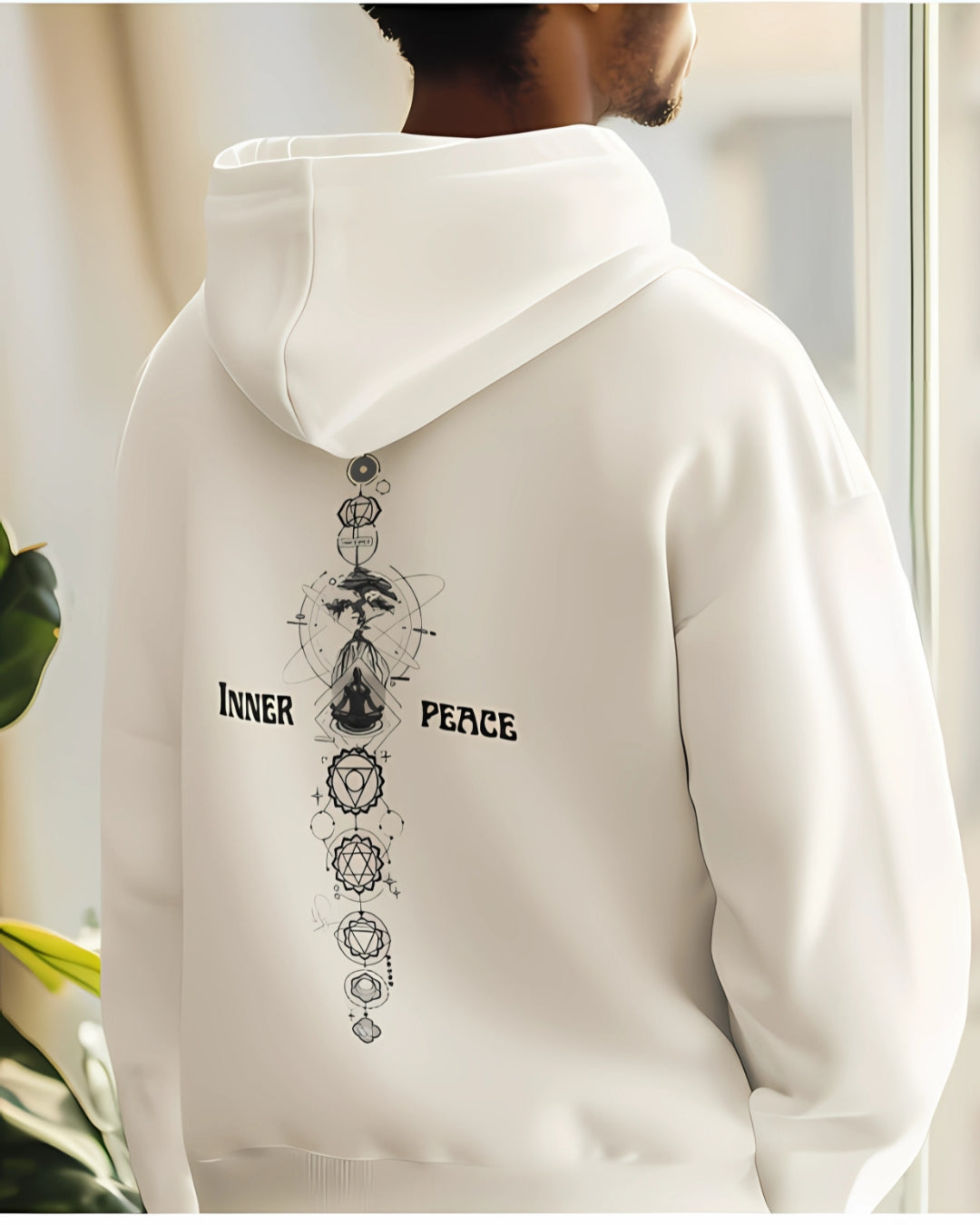 Custom Inner Peace Cotton Hoodie unisex
