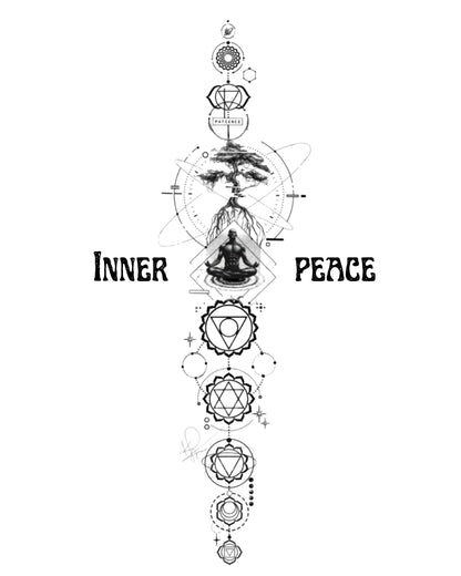 Custom Inner Peace Cotton Hoodie unisex