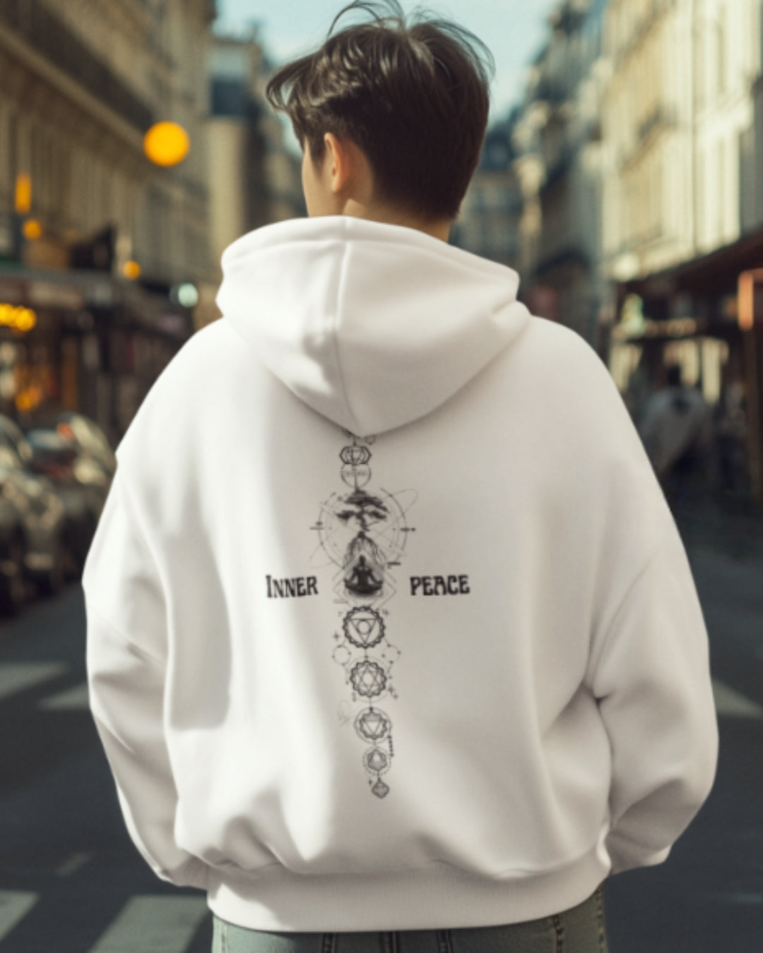 Custom Inner Peace Cotton Hoodie unisex