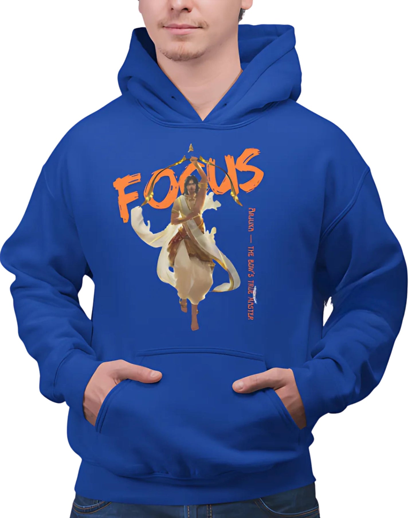 Arjuna Focus Printed Hoodie – Stylish Oversized Hoodie for Men